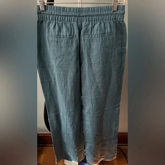 Athleta Retreat Linen wide leg pant 0T - Picture 4 of 6